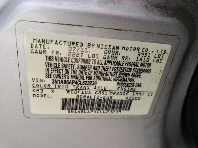 Photo 12 VIN: 3N1AB6AP4CL623239 - NISSAN SENTRA 