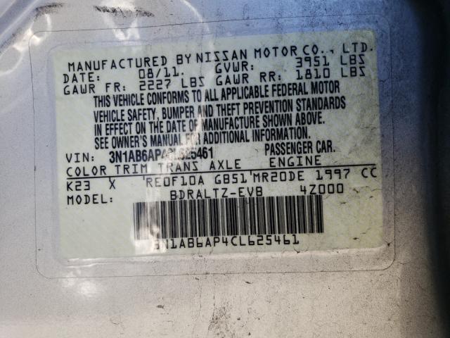 Photo 9 VIN: 3N1AB6AP4CL625461 - NISSAN SENTRA 2.0 