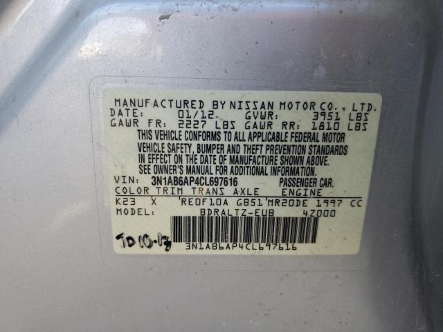 Photo 11 VIN: 3N1AB6AP4CL697616 - NISSAN SENTRA 