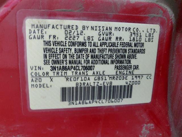 Photo 11 VIN: 3N1AB6AP4CL706007 - NISSAN SENTRA 