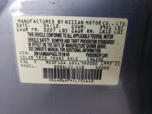 Photo 9 VIN: 3N1AB6AP4CL721610 - NISSAN SENTRA 2.0 