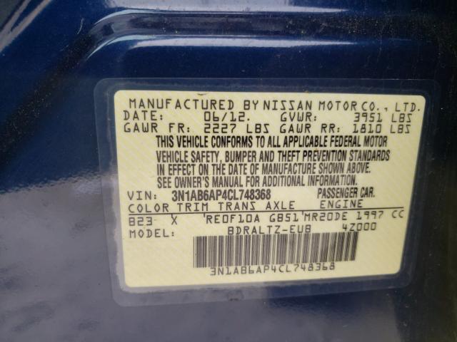 Photo 9 VIN: 3N1AB6AP4CL748368 - NISSAN SENTRA 2.0 