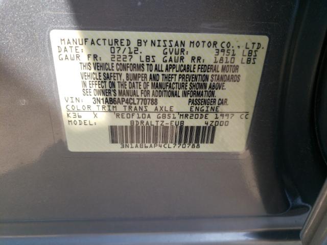 Photo 9 VIN: 3N1AB6AP4CL770788 - NISSAN SENTRA 2.0 