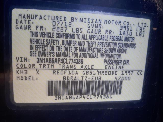 Photo 9 VIN: 3N1AB6AP4CL774386 - NISSAN SENTRA 2.0 