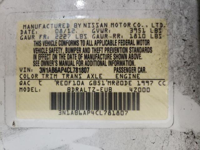 Photo 11 VIN: 3N1AB6AP4CL781807 - NISSAN SENTRA 