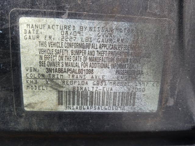 Photo 9 VIN: 3N1AB6AP5AL601098 - NISSAN SENTRA 2.0 