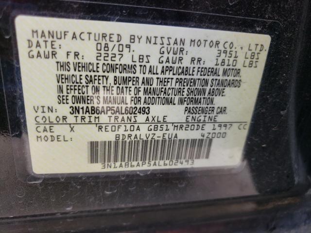 Photo 9 VIN: 3N1AB6AP5AL602493 - NISSAN SENTRA 2.0 