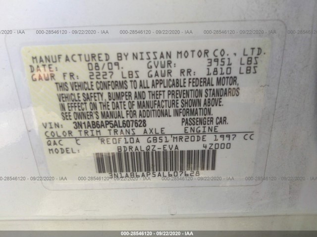 Photo 8 VIN: 3N1AB6AP5AL607628 - NISSAN SENTRA 