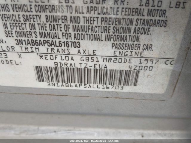 Photo 8 VIN: 3N1AB6AP5AL616703 - NISSAN SENTRA 