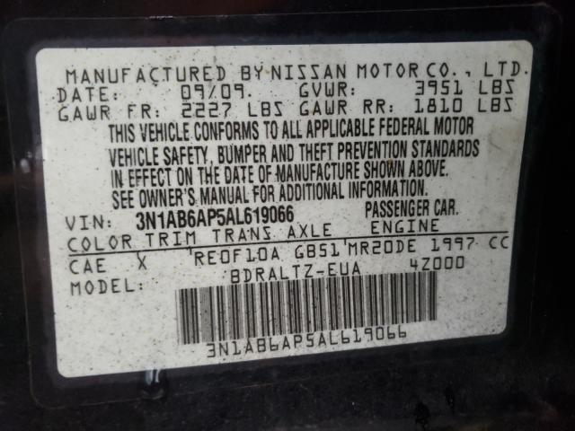 Photo 9 VIN: 3N1AB6AP5AL619066 - NISSAN SENTRA 2.0 