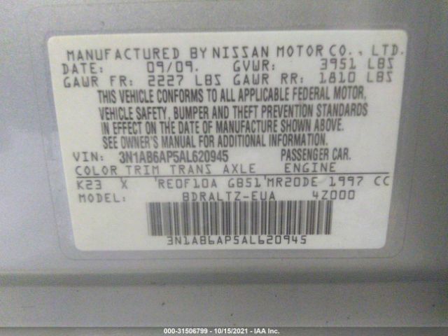 Photo 8 VIN: 3N1AB6AP5AL620945 - NISSAN SENTRA 