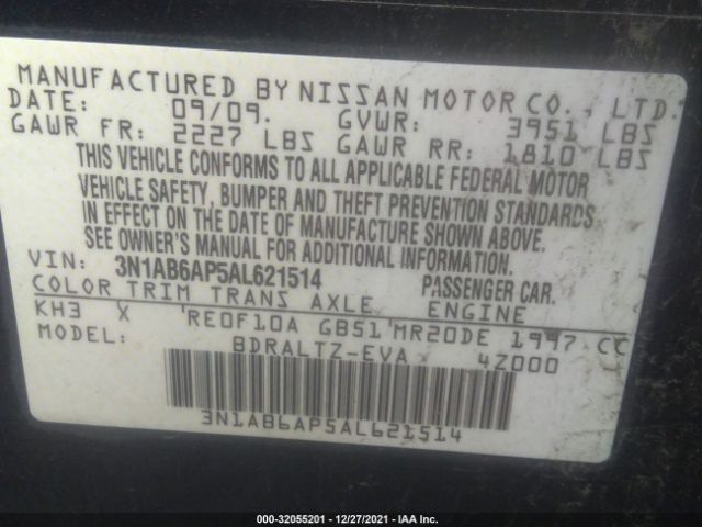 Photo 8 VIN: 3N1AB6AP5AL621514 - NISSAN SENTRA 