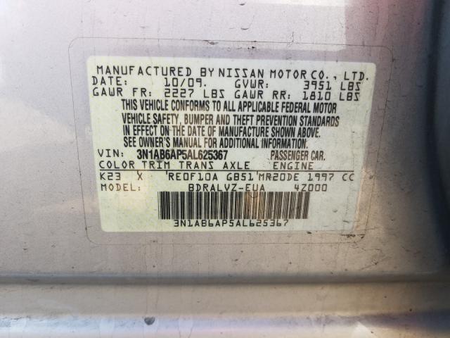 Photo 9 VIN: 3N1AB6AP5AL625367 - NISSAN SENTRA 2.0 