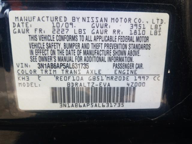 Photo 9 VIN: 3N1AB6AP5AL631735 - NISSAN SENTRA 