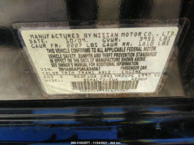 Photo 8 VIN: 3N1AB6AP5AL634067 - NISSAN SENTRA 