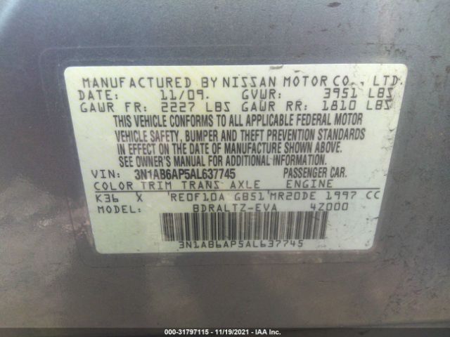 Photo 8 VIN: 3N1AB6AP5AL637745 - NISSAN SENTRA 