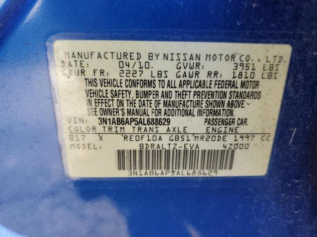 Photo 9 VIN: 3N1AB6AP5AL688629 - NISSAN SENTRA 