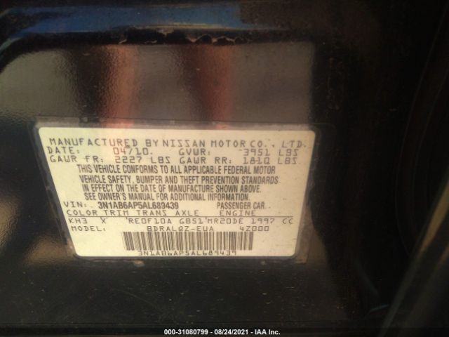 Photo 8 VIN: 3N1AB6AP5AL689439 - NISSAN SENTRA 