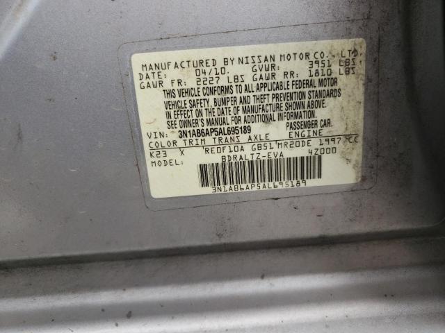 Photo 9 VIN: 3N1AB6AP5AL695189 - NISSAN SENTRA 2.0 