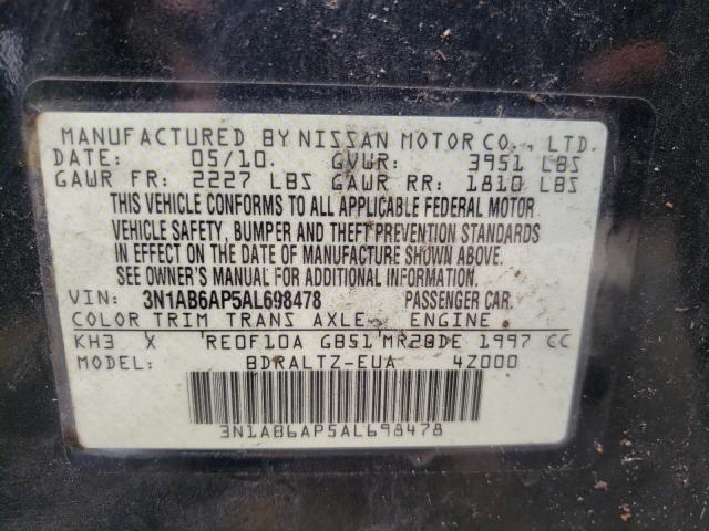 Photo 9 VIN: 3N1AB6AP5AL698478 - NISSAN SENTRA 2.0 