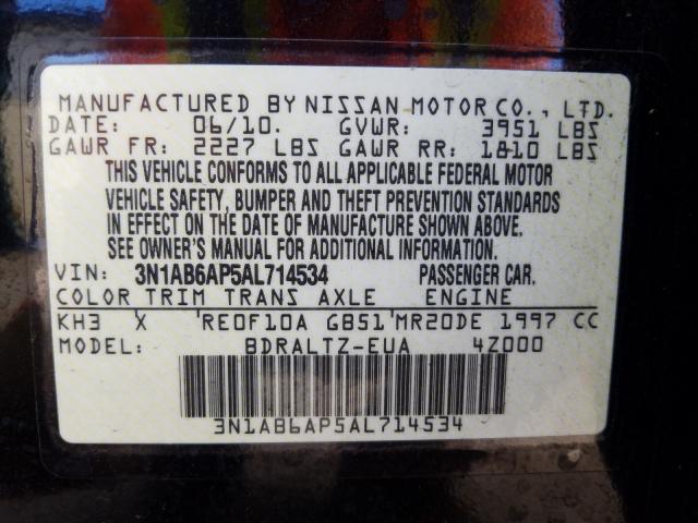 Photo 9 VIN: 3N1AB6AP5AL714534 - NISSAN SENTRA 2.0 