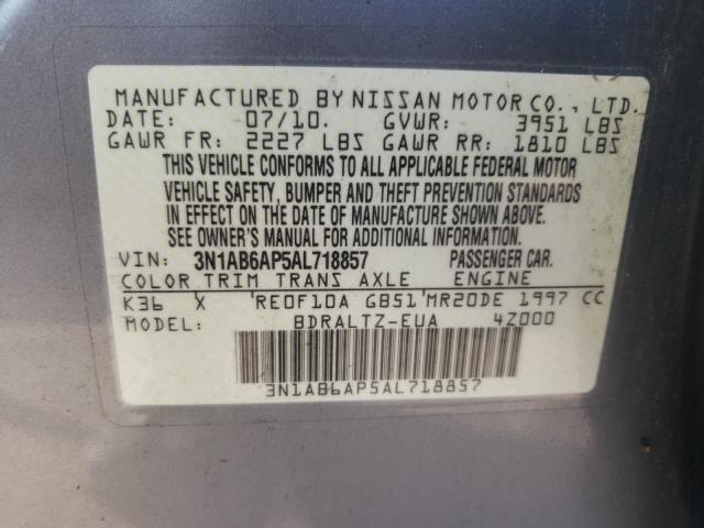 Photo 9 VIN: 3N1AB6AP5AL718857 - NISSAN SENTRA 2.0 