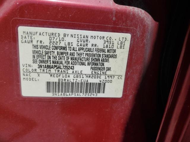 Photo 11 VIN: 3N1AB6AP5AL725243 - NISSAN SENTRA 