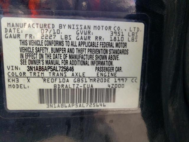 Photo 9 VIN: 3N1AB6AP5AL725646 - NISSAN SENTRA 2.0 