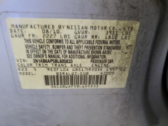 Photo 9 VIN: 3N1AB6AP5BL605833 - NISSAN SENTRA 2.0 