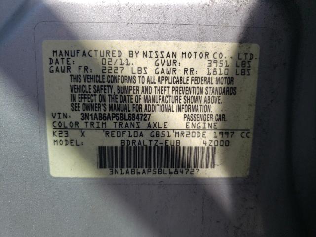 Photo 9 VIN: 3N1AB6AP5BL684727 - NISSAN SENTRA 2.0 