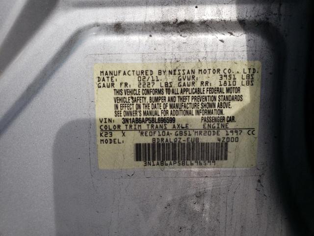 Photo 11 VIN: 3N1AB6AP5BL696599 - NISSAN SENTRA 