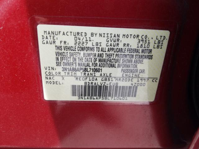 Photo 9 VIN: 3N1AB6AP5BL710601 - NISSAN SENTRA 2.0 