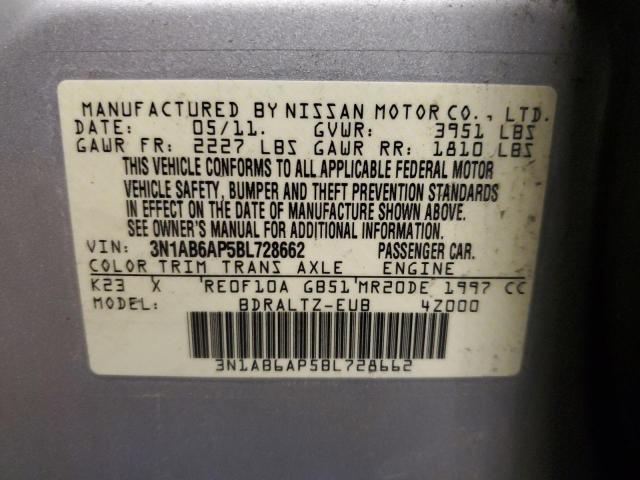 Photo 12 VIN: 3N1AB6AP5BL728662 - NISSAN SENTRA 