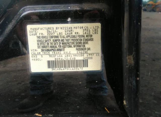 Photo 8 VIN: 3N1AB6AP5CL605672 - NISSAN SENTRA 