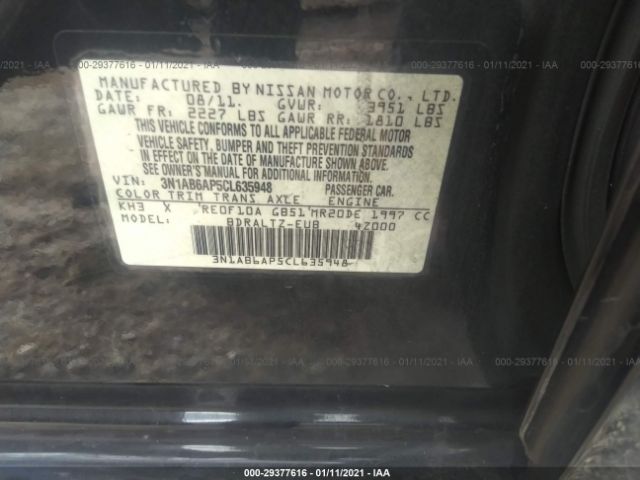 Photo 8 VIN: 3N1AB6AP5CL635948 - NISSAN SENTRA 