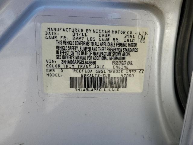 Photo 12 VIN: 3N1AB6AP5CL646660 - NISSAN SENTRA 