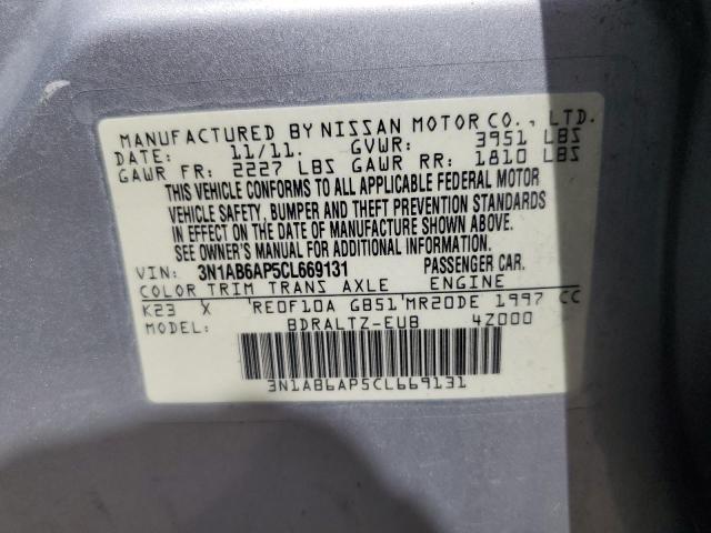 Photo 11 VIN: 3N1AB6AP5CL669131 - NISSAN SENTRA 