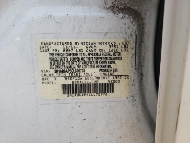 Photo 9 VIN: 3N1AB6AP5CL670778 - NISSAN SENTRA 2.0 