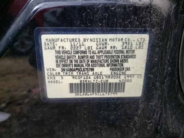 Photo 9 VIN: 3N1AB6AP5CL675799 - NISSAN SENTRA 