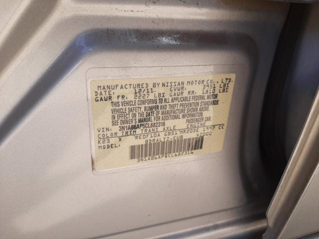 Photo 9 VIN: 3N1AB6AP5CL682316 - NISSAN SENTRA 2.0 