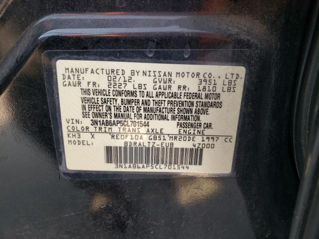 Photo 9 VIN: 3N1AB6AP5CL701544 - NISSAN SENTRA 2.0 