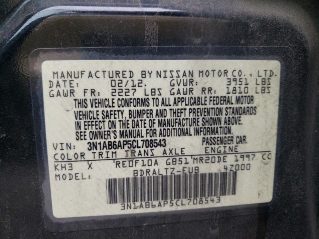 Photo 9 VIN: 3N1AB6AP5CL708543 - NISSAN SENTRA 2.0 