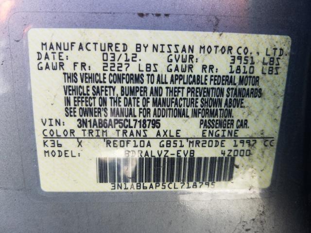 Photo 9 VIN: 3N1AB6AP5CL718795 - NISSAN SENTRA 2.0 