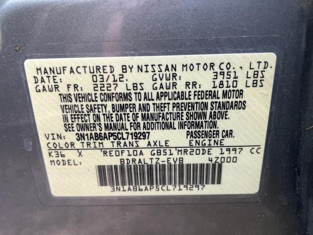 Photo 9 VIN: 3N1AB6AP5CL719297 - NISSAN SENTRA 