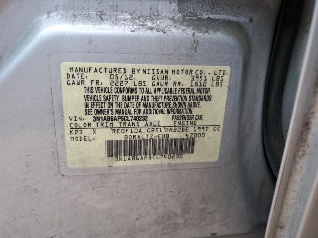 Photo 12 VIN: 3N1AB6AP5CL740232 - NISSAN SENTRA 2.0 