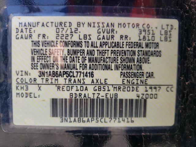 Photo 9 VIN: 3N1AB6AP5CL771416 - NISSAN SENTRA 2.0 