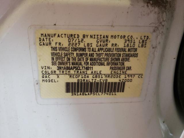 Photo 9 VIN: 3N1AB6AP5CL774011 - NISSAN SENTRA 