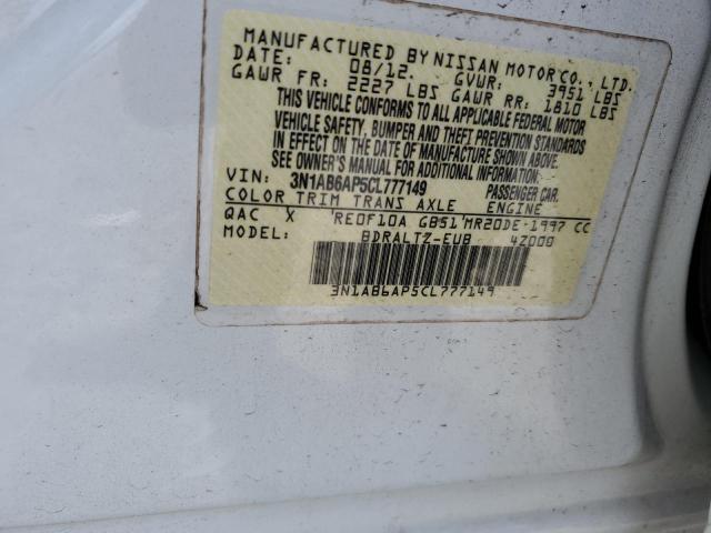 Photo 12 VIN: 3N1AB6AP5CL777149 - NISSAN SENTRA 