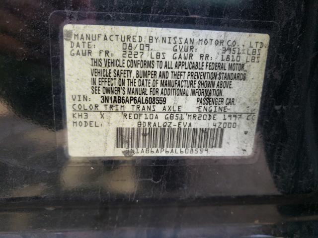 Photo 9 VIN: 3N1AB6AP6AL608559 - NISSAN SENTRA 2.0 