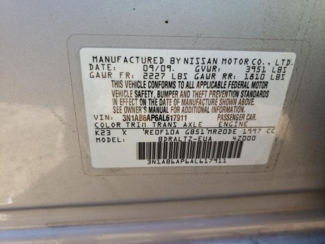 Photo 9 VIN: 3N1AB6AP6AL617911 - NISSAN SENTRA 2.0 